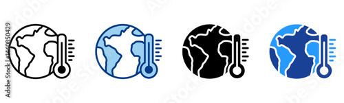 Climate Icon Multiple Style Vector Collection 