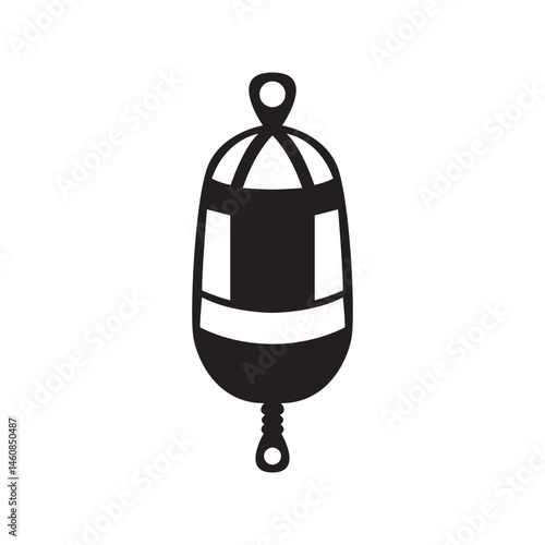 Simple vector illustration of a buoy silhouette