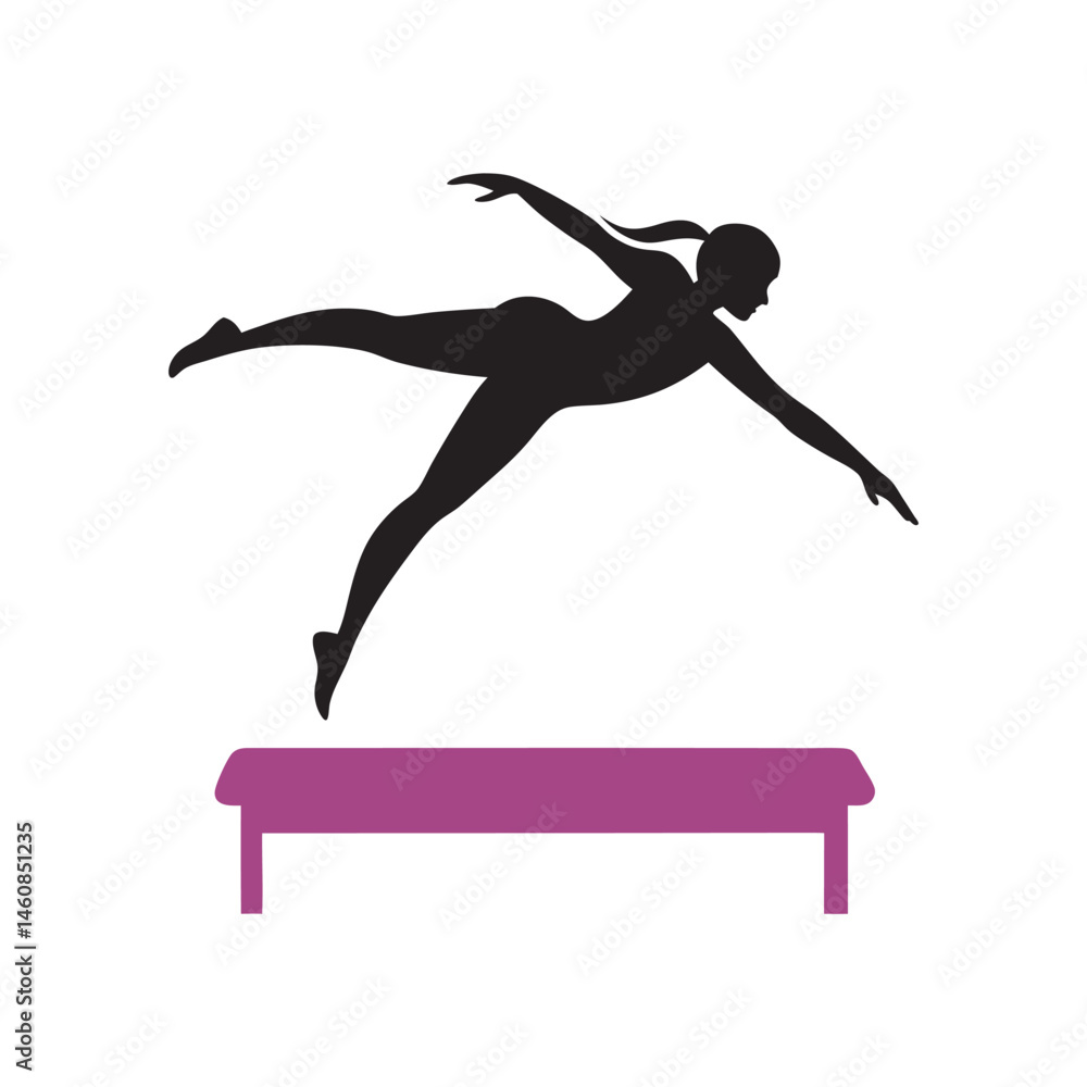 Fototapeta premium Gymnast in Handstand Position...