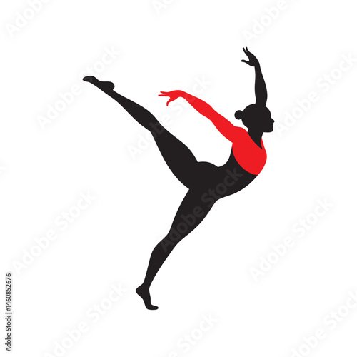 Male Gymnast Iron Cross Silho...