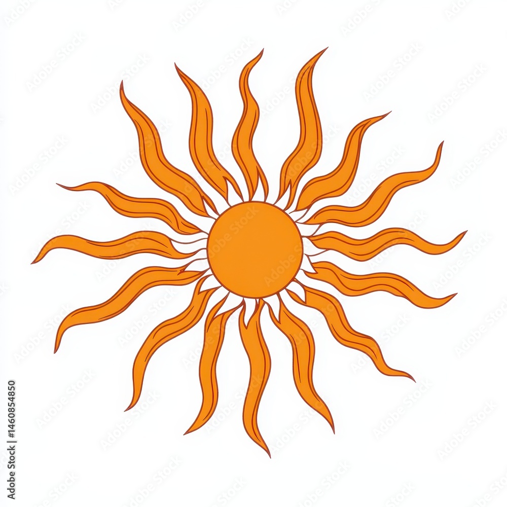 Ornate sunburst design Ornate sunburst design
