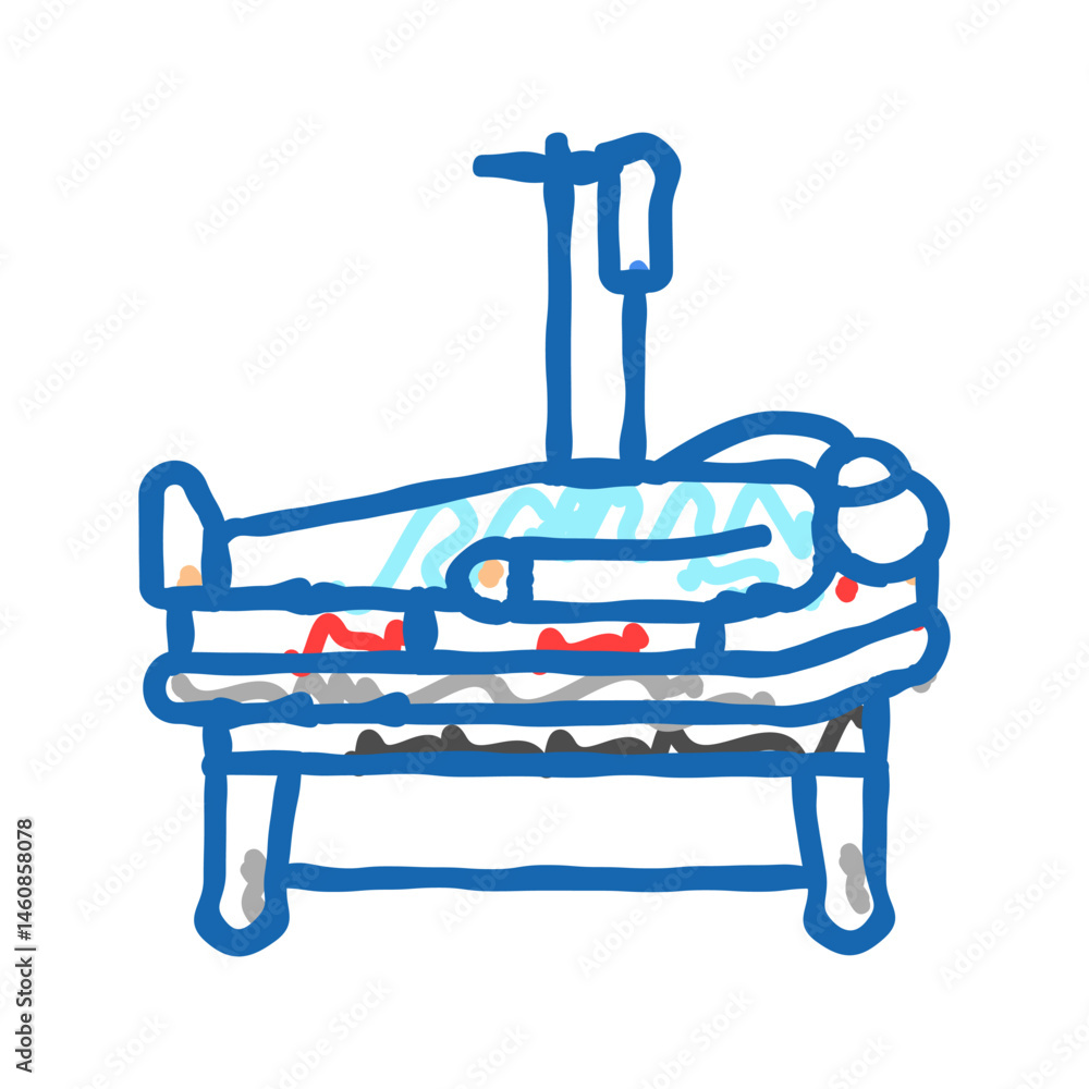 resuscitation ambulance icon doodle illustration resuscitation ambulance icon doodle illustration