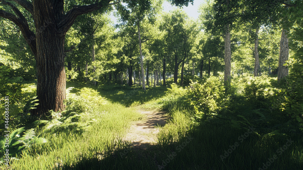 morning in the forest morning in the forest