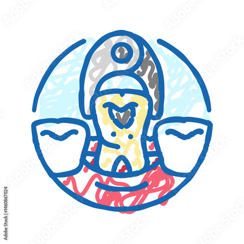tooth extraction dental icon doodle illustration