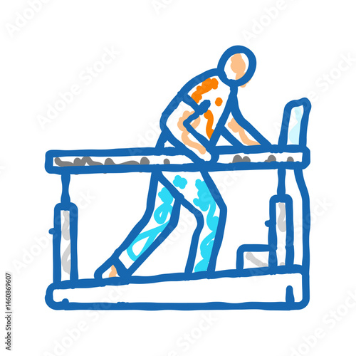 neurological rehabilitation icon doodle illustration