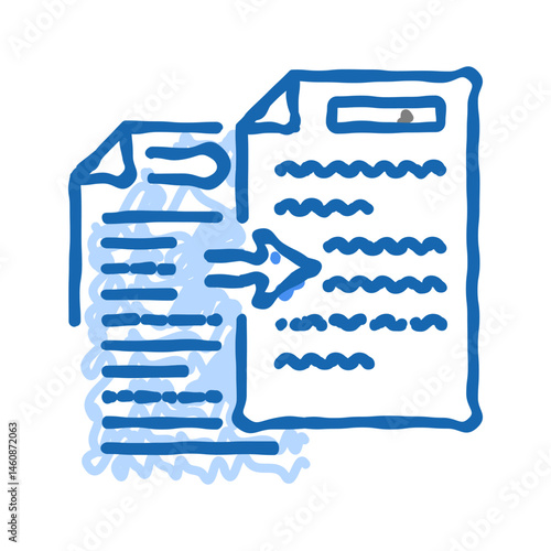 plain language technical writer icon doodle illustration