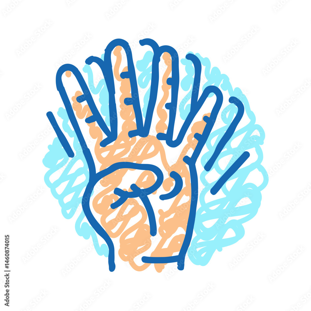 blurred double vision disease symptom icon doodle illustration blurred double vision disease symptom icon doodle illustration