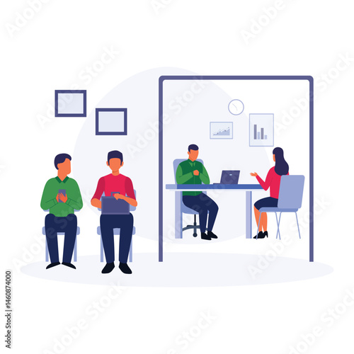 Campus Job Interview Session Day