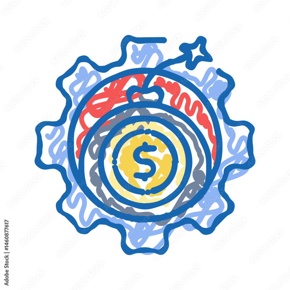 debt management financial advisor icon doodle illustration debt management financial advisor icon doodle illustration