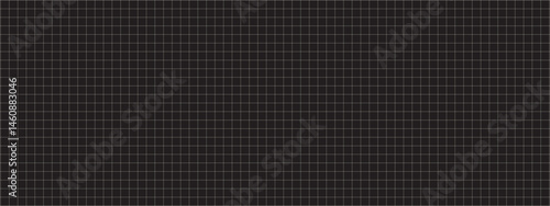 Minimalist blueprint background featuring grid on graph paper. Repeating line pattern ideal for plans, study aids, or mockups. Vector black and white illustration