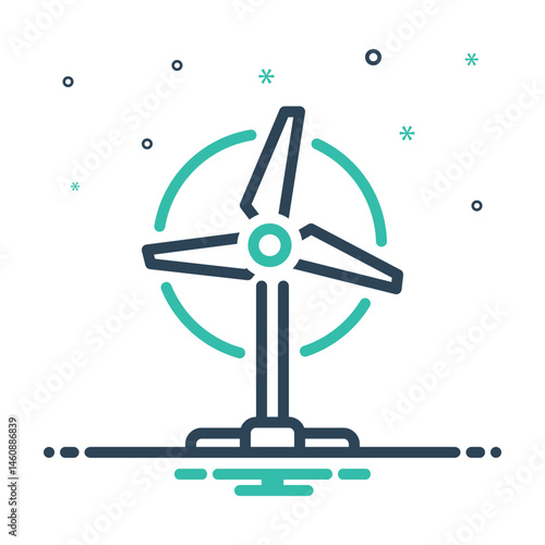 Mix icon for turbine