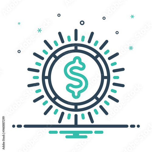 Mix icon for currency