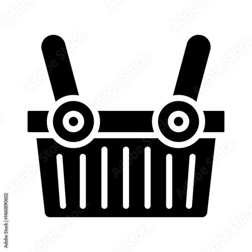 Obraz na płótnie shopping basket icon w salonie