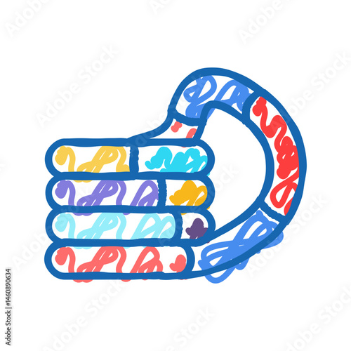 tangle toy fidget icon doodle illustration