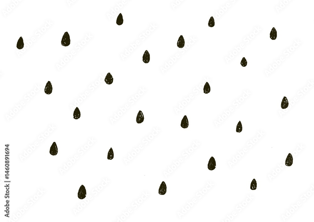 スイカの種 雨粒 ドット スイカの種 雨粒 ドット