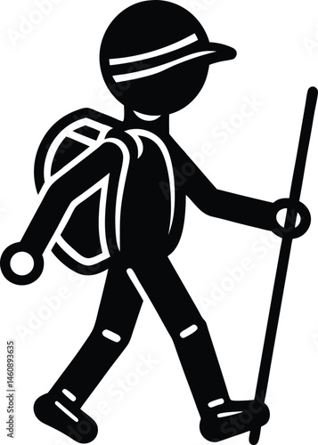 Wallpaper Mural Black vector silhouette illustration of a businessman Torontodigital.ca