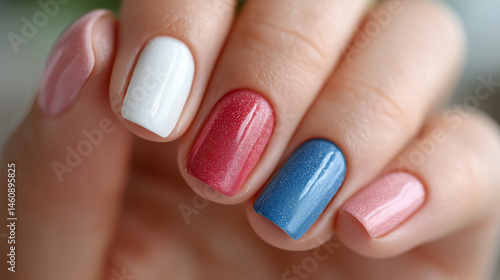 Manicure Elegance: A close-...