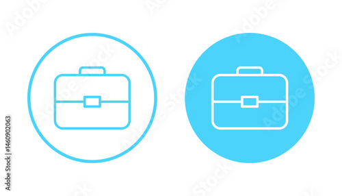 Briefcase icon vector. suitcase sign and symbol. luggage symbol.