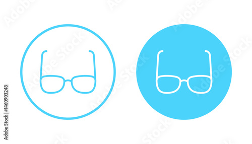 Glasses icon vector. Glasses sign and symbol