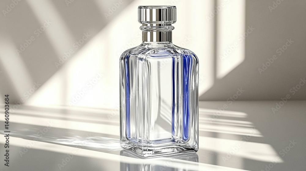 Clear glass perfume bottle display Clear glass perfume bottle display