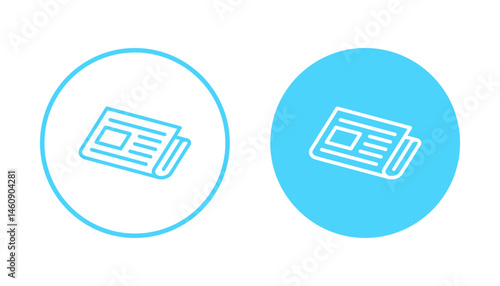 Newspaper icon vector. news paper sign and symbolign