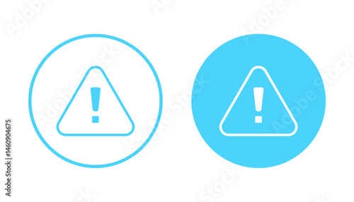 Exclamation danger icon vector. attention sign and symbol. attention sign