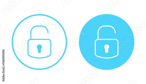 Unlock icon vector. Unlock sign and symbol. unlocked padlock icon