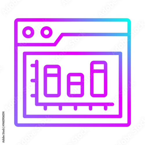 Obraz na płótnie bar chart icon w salonie