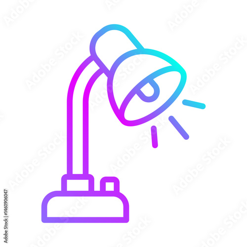 Obraz na płótnie desk lamp icon w salonie