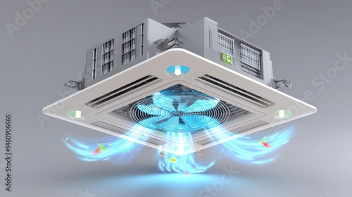 Modern Air Conditioner  Clean Airflow  Ventilation System  Cooling   Quiet Operation   Ene