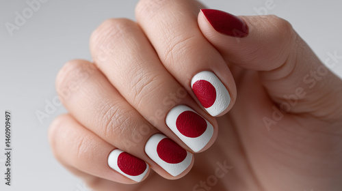 Japanese Flag Nail Art: A h...