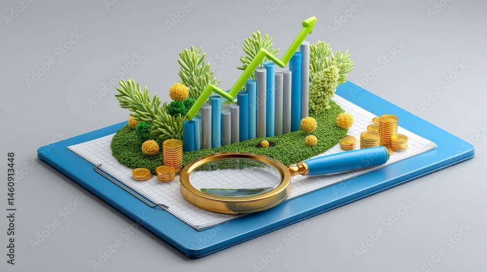 Business Growth Financial Success Investment and Profit Chart