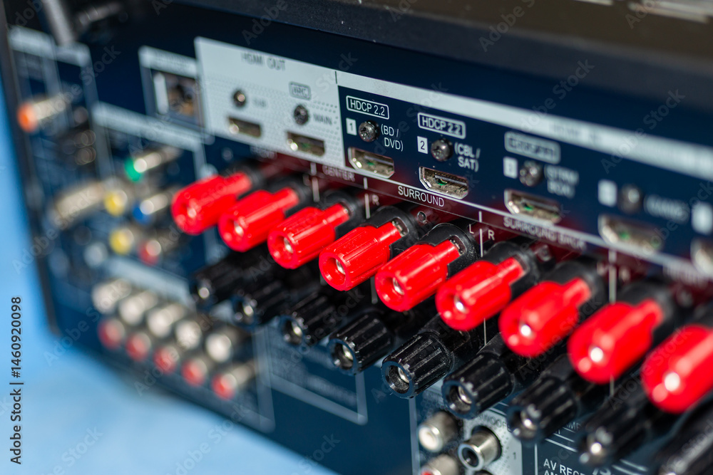 Audio equipment connection home studio product image indoor setting close-up technology essentials