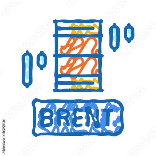 light crude oil icon doodle illustration