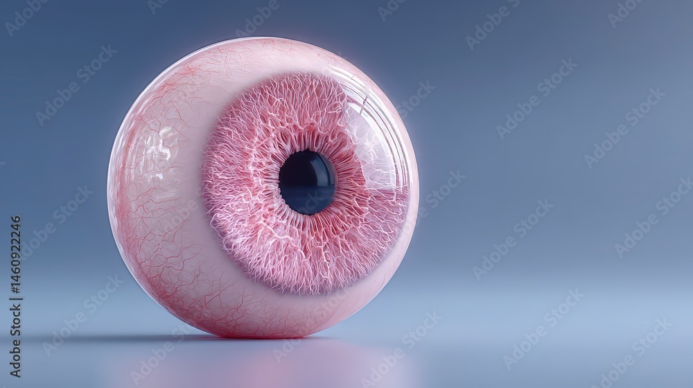 Human Eye Iris Pupil Closeup 3D Render Medical Anatomy