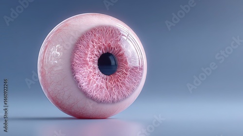 Obraz na płótnie Human Eye Iris Pupil Closeup 3D Render Medical Anatomy w salonie