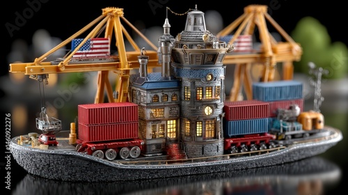 Global Trade  Shipping  Import  Export  Customs  Harbor  Crane  Cargo  Containers  Logisti
