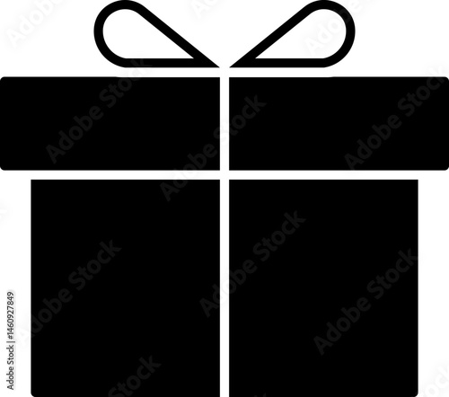 Gift shopping online icon