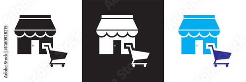 Cube icon. Vector for websites, mobile interfaces, presentations, banner, visual branding etc. Vector illustration. isolated on white and black background. EPS 10