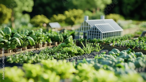 self-sustaining farm where animals and plants