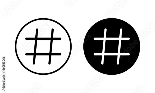 Hashtag icon vector illustration. hashtag sign and symbol