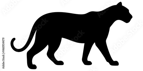 A Leopard vector silhouette
