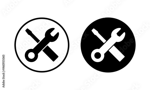 Repair tools icon vector illustration. tool sign and symbol. setting icon. Wrench and screwdriver. Service