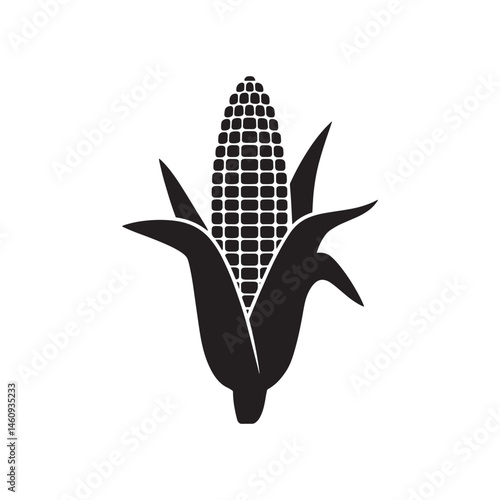 Corn silhouette vector icon design
