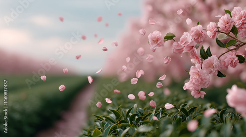 Petal Promenade: A serene p...