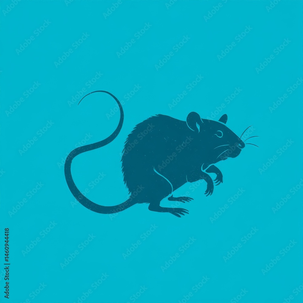 Obraz premium a simple icon of a rat