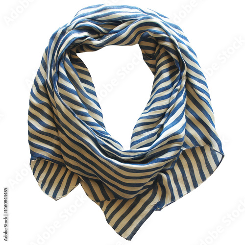 Wallpaper Mural Blue and white striped scarf fashion accessory neckwear style apparel clothing for women and men unisex scarves on transparent background Torontodigital.ca