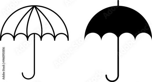 Umbrella icon. rain sign collection. weather symbol or logo. Umbel business concept
