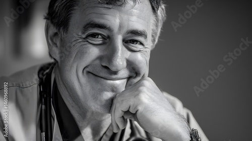 Compassionate Doctor with Kind Face Displaying Genuine Concern and Understanding For Patients and Their Families