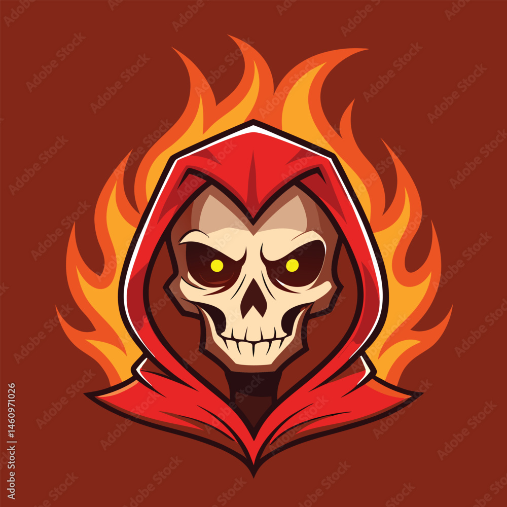 skull in flames skull in flames
